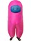 Adult's Pink Imposter Sus Crewmate Killer Inflatable Costume